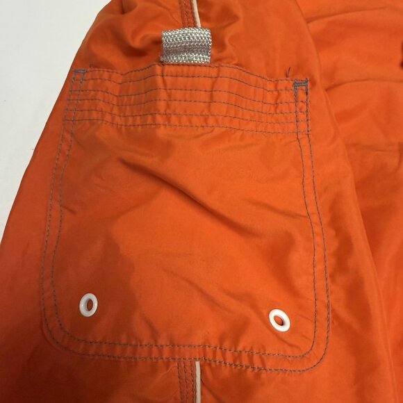 Vintage Gotcha Swim Trunks Shorts Mens 34 Orange Y2K 90s - Picture 5 of 16